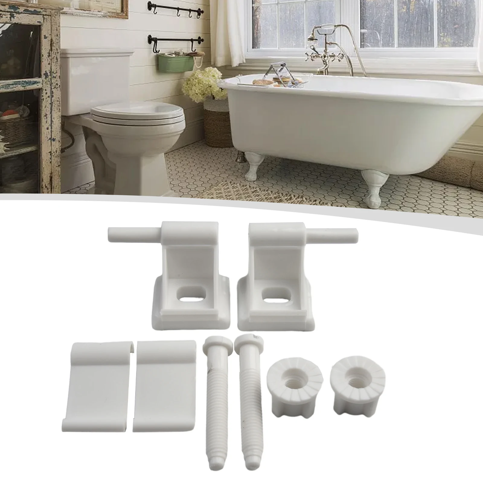 Toilet S-eat Hinge Replacement Kit White Plastic Toilet S-eat Hinge Set High Quality Home Improvement Bathroom Hardware
Toilet S-eat Hinge Replacement Kit White Plastic Toilet S-eat Hinge Set High Quality Home Improvement Bathroom Hardware