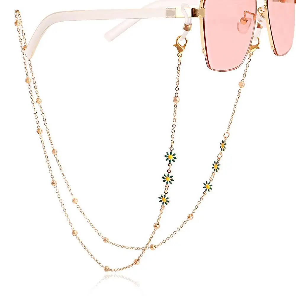 Elegant Vintage Simple Cute Decoration Colorful Flower Mask Chain Eyewear Accessories Sunglasses Chain Eyeglasses Lanyard 
Elegant Vintage Simple Cute Decoration Colorful Flower Mask Chain Eyewear Accessories Sunglasses Chain Eyeglasses Lanyard