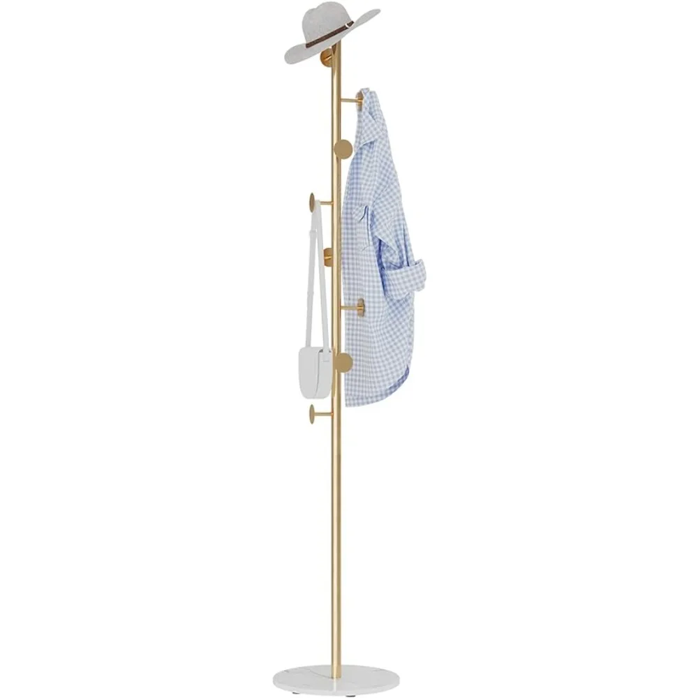 RRG Coat Rack Stand, Metal Coat Tree with Heavy Base 8 Welded Hooks Coat Stand for Entryway, Hall, Bedroom, Corner
RRG Coat Rack Stand, Metal Coat Tree with Heavy Base 8 Welded Hooks Coat Stand for Entryway, Hall, Bedroom, Corner