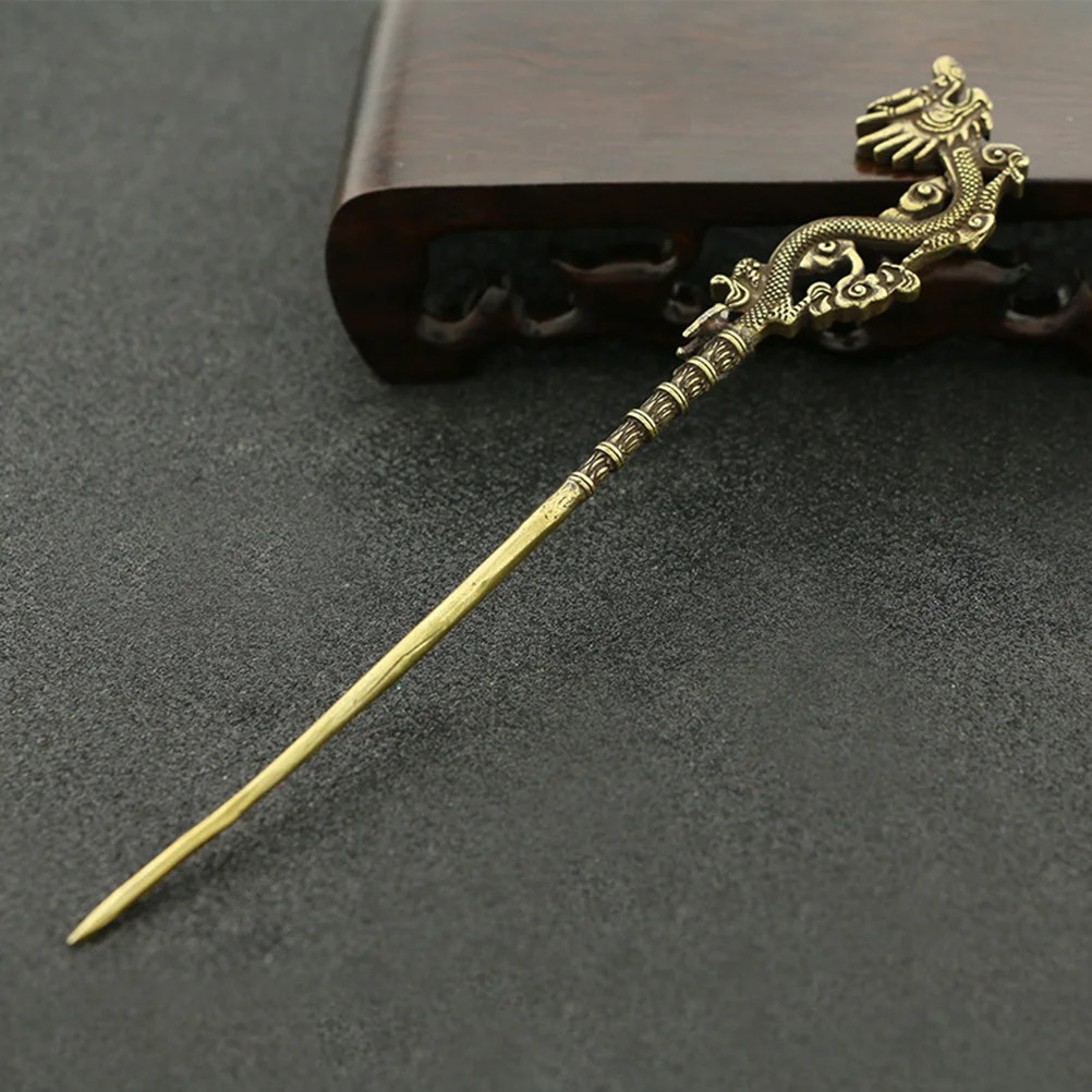 Vintage Dragon Hairpin Copper Retro Hair Stick Traditional Hanfu Updo Hair Chopsticks Updo Hair Insert Chignon Pin 15.5cm
Vintage Dragon Hairpin Copper Retro Hair Stick Traditional Hanfu Updo Hair Chopsticks Updo Hair Insert Chignon Pin 15.5cm