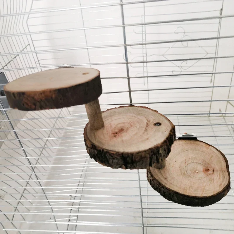 3/5 Treden Hamster Houten Ladder voor Kleine Dieren Klimladder Speelgoed Huisdier Vogel Papegaaien Stand Zitstokken Trap Huisdierkooi D9076 - hoogwaardig product