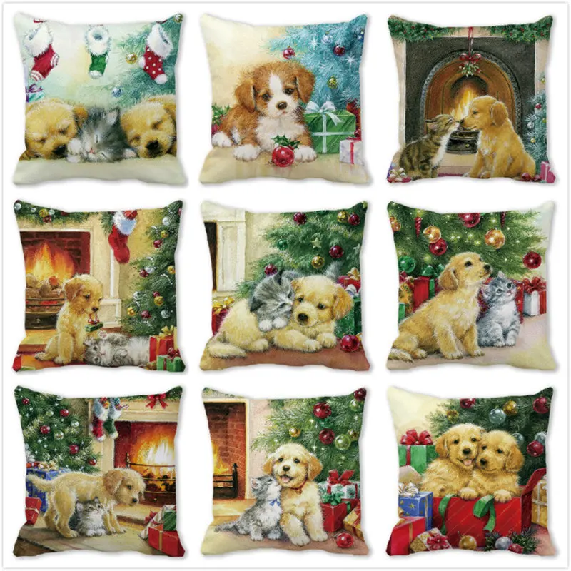 Lovely Puppy Cat Pillowcase 2023 Merry Christmas Cushion Cover 45x45 Cartoon Animal Pillow Cover Office Chair Living Room B0354G
Lovely Puppy Cat Pillowcase 2023 Merry Christmas Cushion Cover 45x45 Cartoon Animal Pillow Cover Office Chair Living Room B0354G