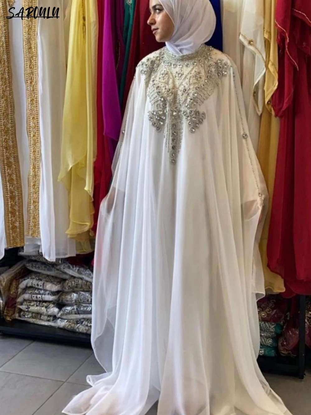 Prom Dress African Attire Bridesmaid Modern Elegant Dubai Moroccan Caftan Arabic Evening Dress Party Women Formal A-line Dress
Prom Dress African Attire Bridesmaid Modern Elegant Dubai Moroccan Caftan Arabic Evening Dress Party Women Formal A-line Dress