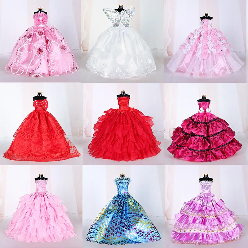 2022 New Barbie Clothes 29cm Party Baby Doll Dress Gift Toys Dolls for Girls Bjd Fashion Gown Accessories |