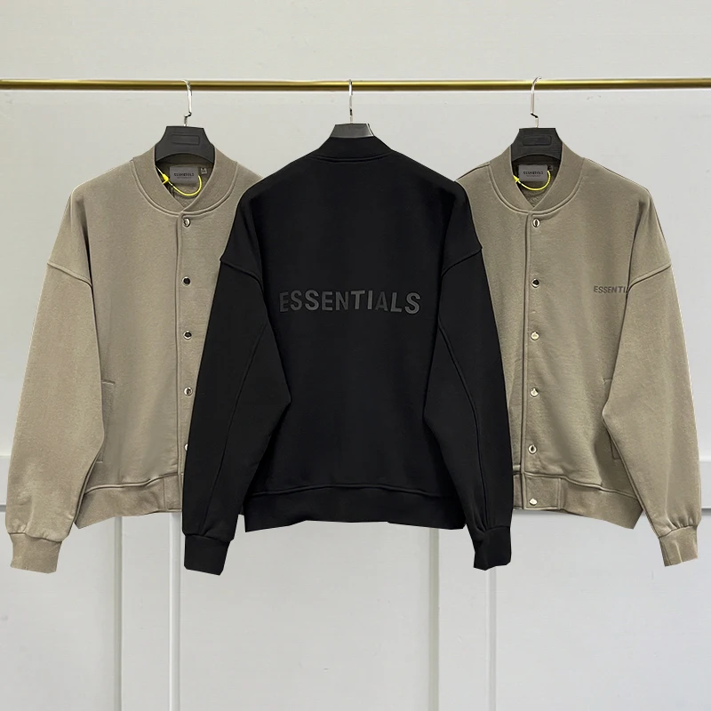 New Oversized Essentials Baseball Jacket Reflective letter Coat Jackets Loose Men's and Women's Streetwear Couples Coat
New Oversized Essentials Baseball Jacket Reflective letter Coat Jackets Loose Men's and Women's Streetwear Couples Coat