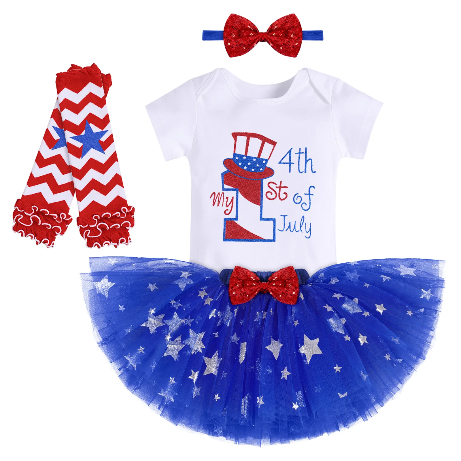 Baby Girls Independence Day Festive Outfit Infant Baby Girls Short Sleeve Letters Romper And Stars Tulle Tutu Skirt With Headban
Baby Girls Independence Day Festive Outfit Infant Baby Girls Short Sleeve Letters Romper And Stars Tulle Tutu Skirt With Headban