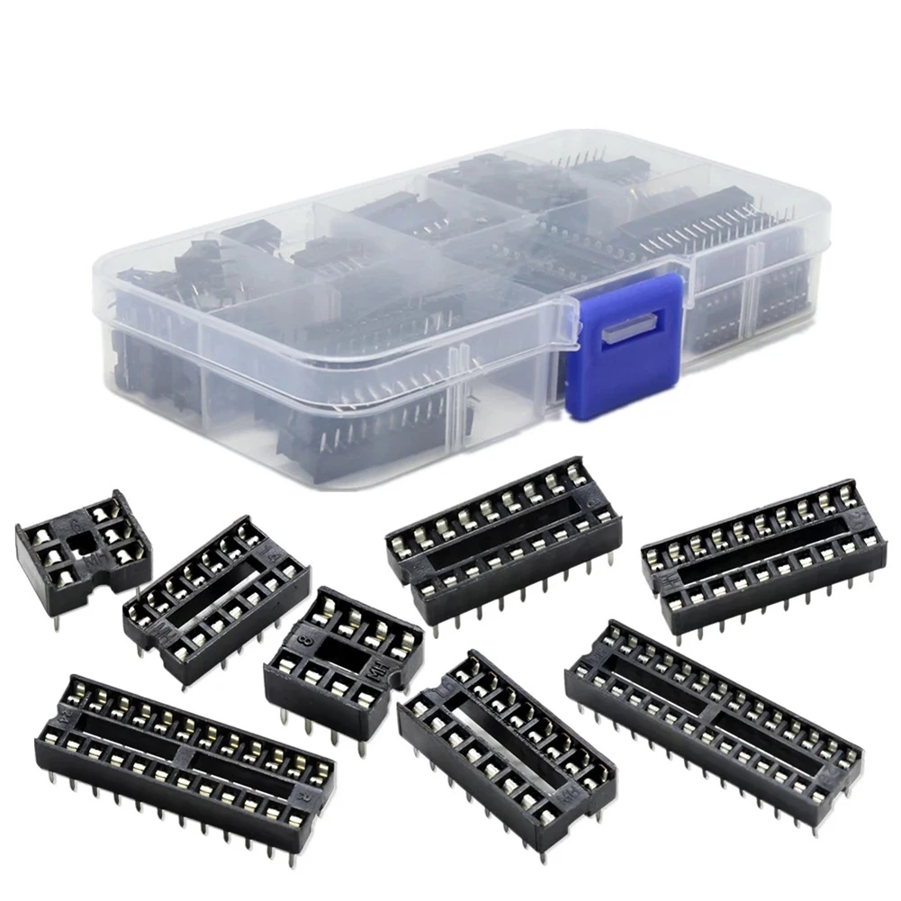 66pcs IC Chip Holder Set 6P To 28P Ranging Chip Holdersfor Locate The Desired IC Chip And Ensure Accurate Connections
66pcs IC Chip Holder Set 6P To 28P Ranging Chip Holdersfor Locate The Desired IC Chip And Ensure Accurate Connections