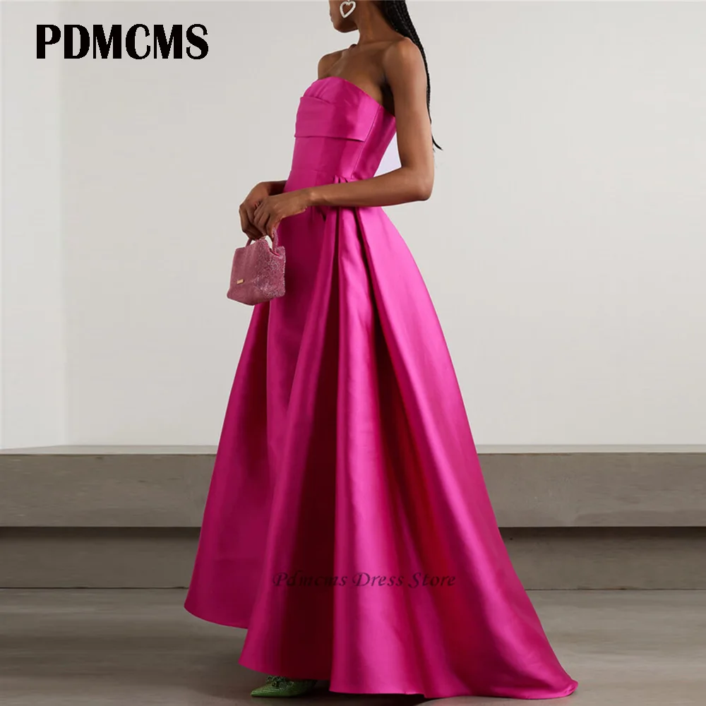 PDMCMS Fuchsia Strapless A Line Party Dresses Ruched Sleeveless Evening Dress Arabic Special Occasions Prom Gowns فساتين سهرة
PDMCMS Fuchsia Strapless A Line Party Dresses Ruched Sleeveless Evening Dress Arabic Special Occasions Prom Gowns فساتين سهرة