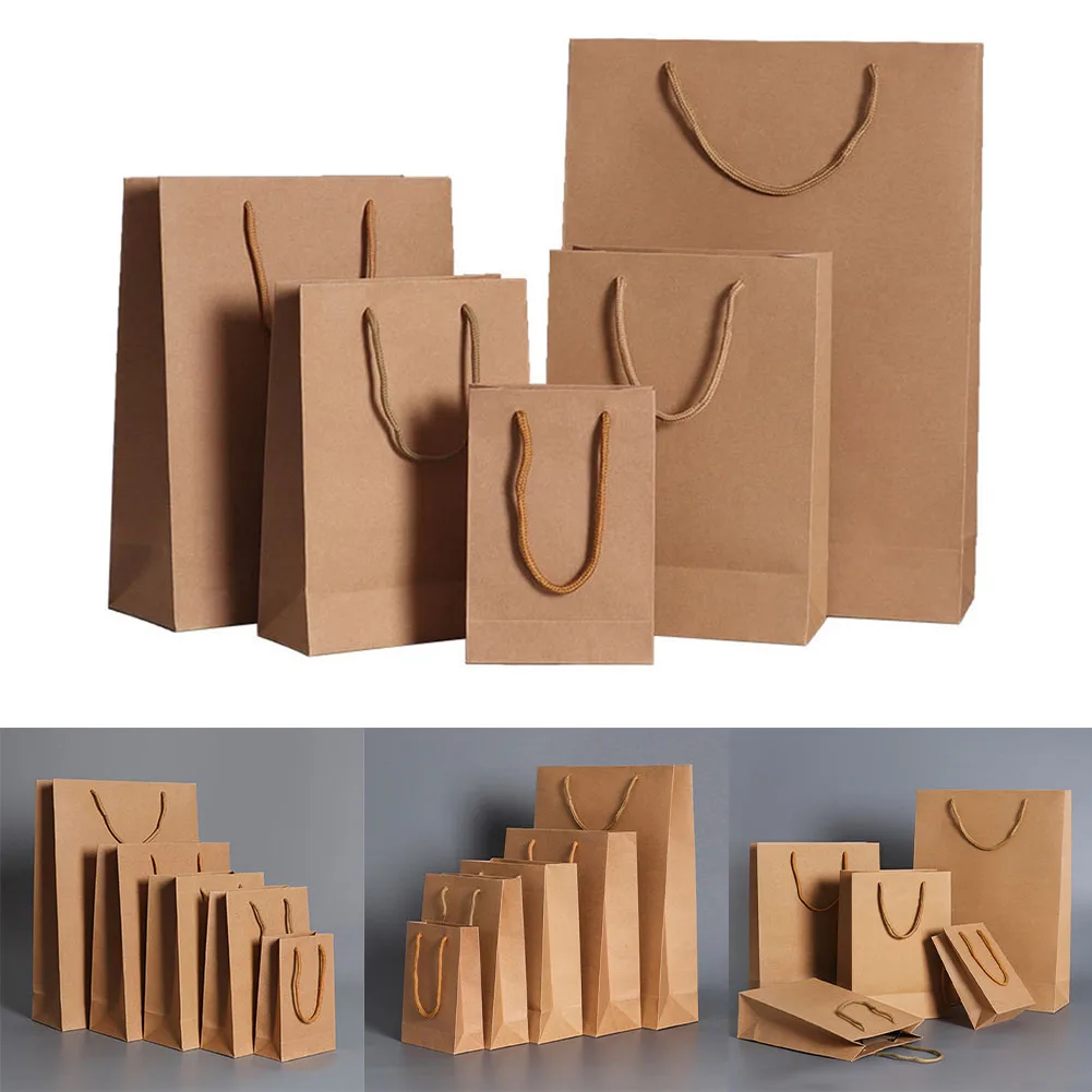 Kraft Paper Bag Paper Gift Bags With Handle Paper Bag Festival Party Gift Packaging Bag Cookie Candy Shopping Bags Wholesale
Kraft Paper Bag Paper Gift Bags With Handle Paper Bag Festival Party Gift Packaging Bag Cookie Candy Shopping Bags Wholesale