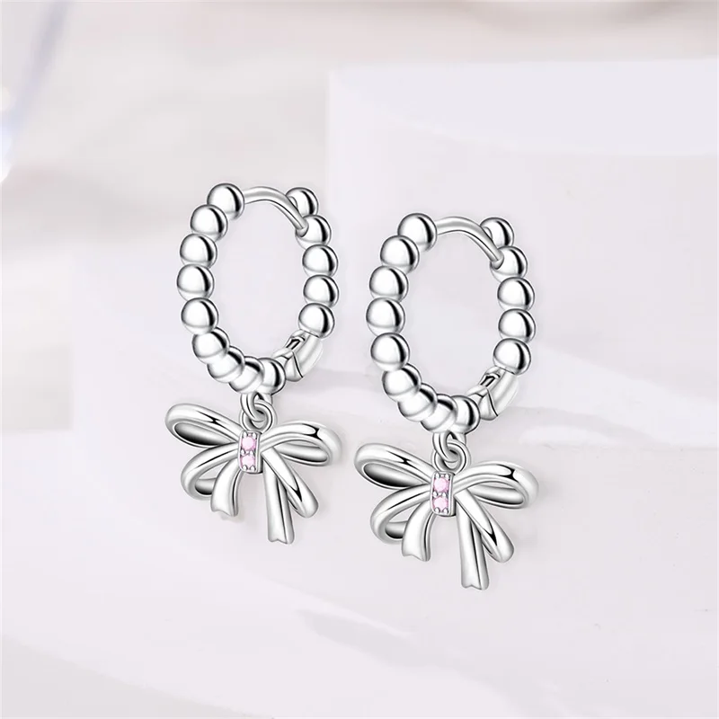 Women's 925 Sterling Silver Bow Princess Powder Sparkling Zircon Trendy Earrings Fit For Wedding Party Exquisite Jewelry 15 Mallzona S484bae5aad924709bf8182c503215802O Women's 925 Sterling Silver Bow Princess Powder Sparkling Zircon Trendy Earrings Fit For Wedding Party Exquisite Jewelry Mallzona