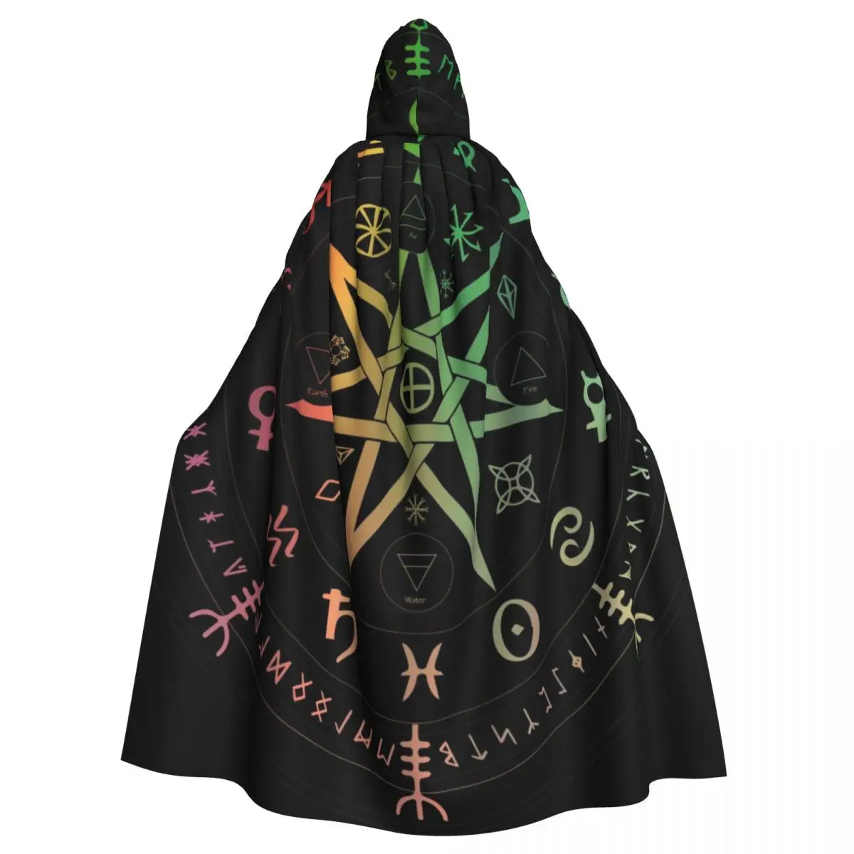 Adult Halloween Colorful Wicca Zodiac Cloak Cape Hooded Medieval Costume Full Length Dress Coat
Adult Halloween Colorful Wicca Zodiac Cloak Cape Hooded Medieval Costume Full Length Dress Coat