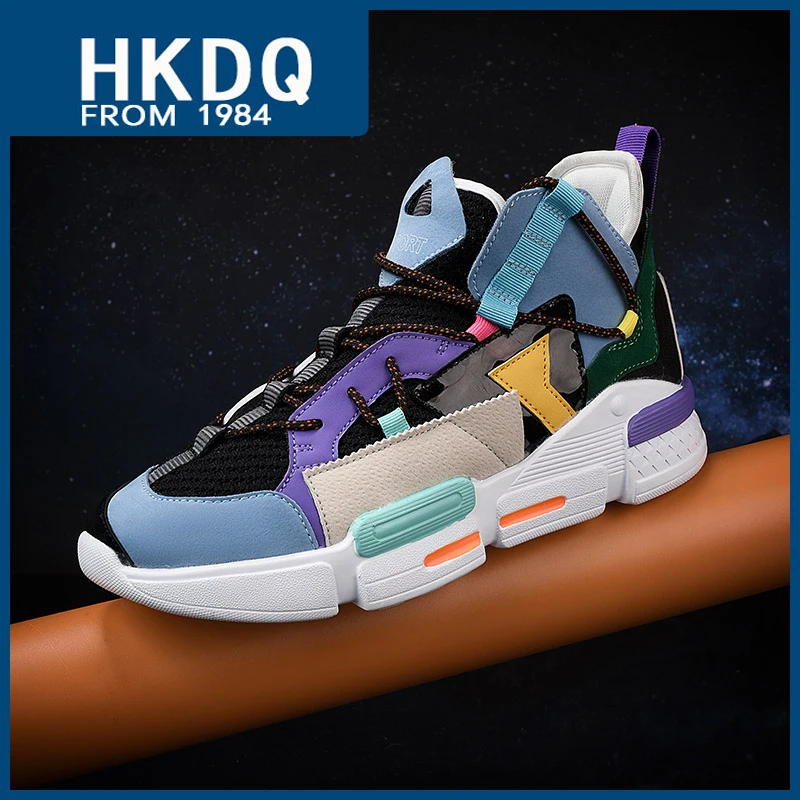 HKDQ New Autumn Knit Men's Casual Sports Shoes Fashion High Top Men's Sneakers Breathable Non-slip Trend Platform Shoes For Men
HKDQ New Autumn Knit Men's Casual Sports Shoes Fashion High Top Men's Sneakers Breathable Non-slip Trend Platform Shoes For Men