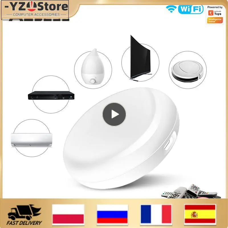 ИК-пульт дистанционного управления Tuya с Wi-Fi для кондиционера и телевизора, универсальный инфракрасный пульт дистанционного управления для умного дома для Alexa Home
ИК-пульт дистанционного управления Tuya с Wi-Fi для кондиционера и телевизора, универсальный инфракрасный пульт дистанционного управления для умного дома для Alexa Home