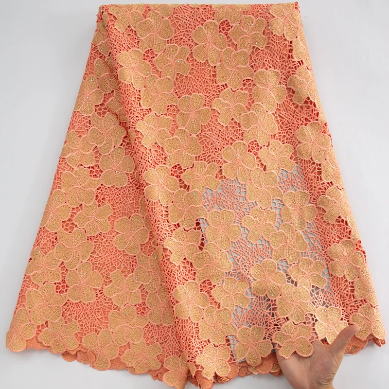 African Cord Guipure Lace Fabric 2024 High Quality 5Yard Nigerian Water Soluble Lace Fabric Elegant Wedding Dress for Women 3615
African Cord Guipure Lace Fabric 2024 High Quality 5Yard Nigerian Water Soluble Lace Fabric Elegant Wedding Dress for Women 3615