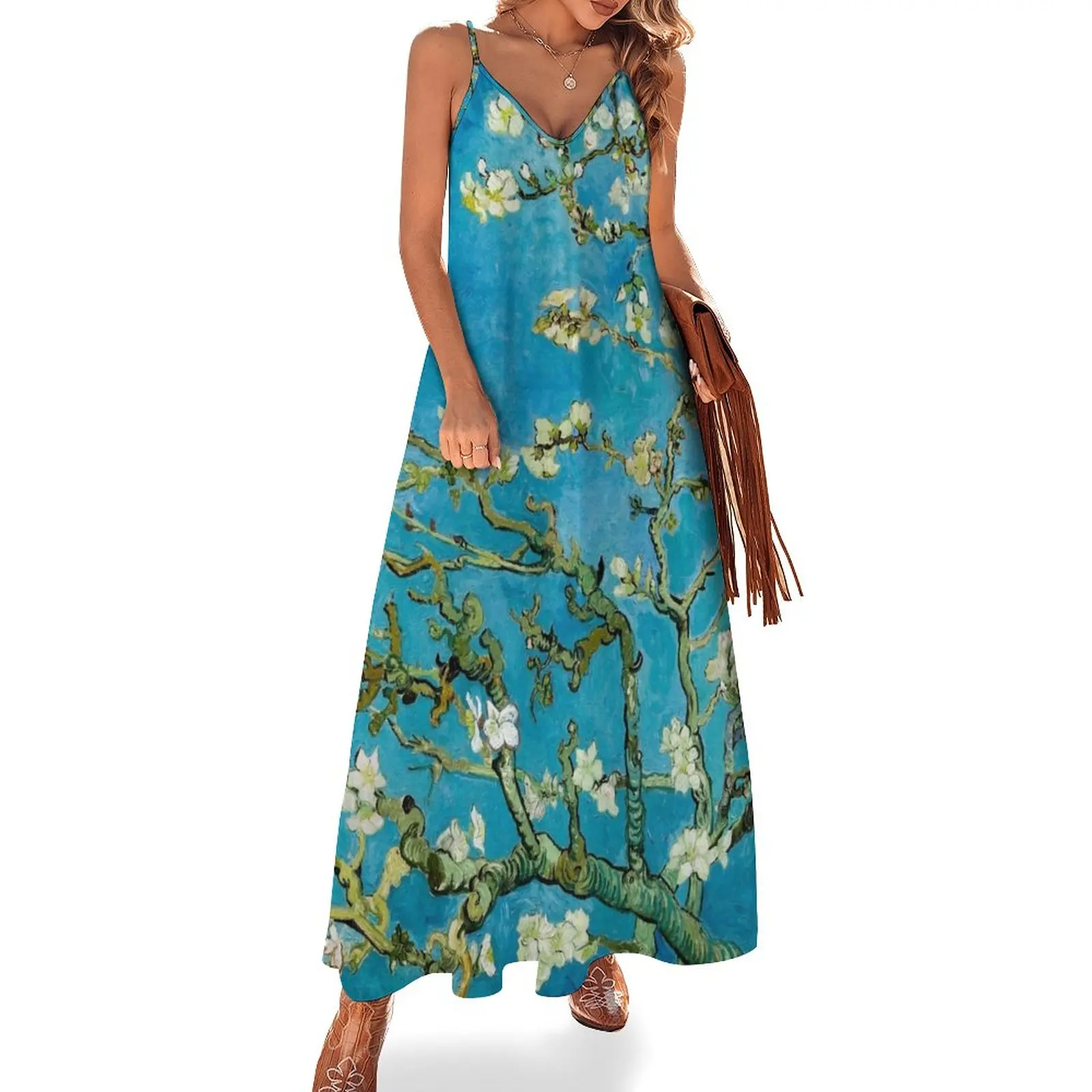 

Vincent Van Gogh Almond Blossom Sleeveless Dress elegant women's sets Clothing loose women's dress