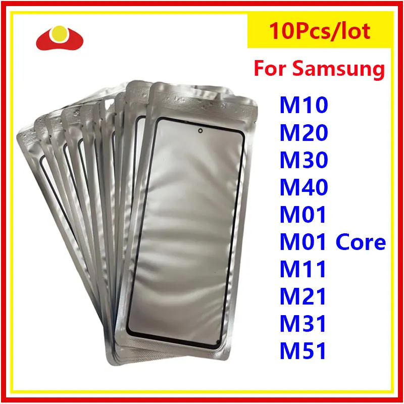10Pcs/Lot For Samsung Galaxy M10 M20 M30 M40 M01 M01 Core M11 M21 M31 M51 Touch Screen Panel Front Outer Glass LCD Lens With OCA
10Pcs/Lot For Samsung Galaxy M10 M20 M30 M40 M01 M01 Core M11 M21 M31 M51 Touch Screen Panel Front Outer Glass LCD Lens With OCA