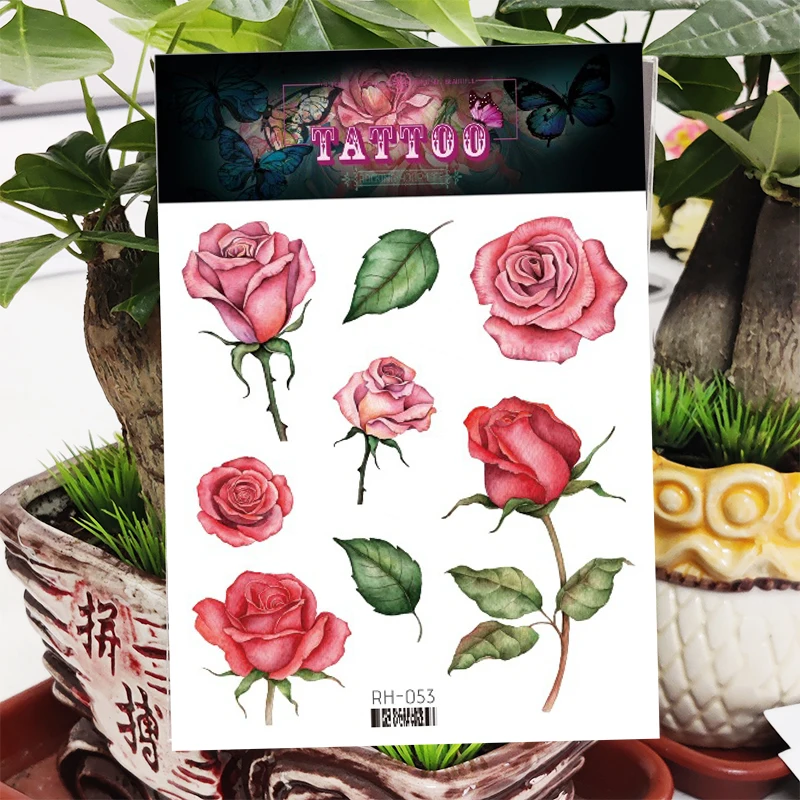 Временная тату-наклейка, розы, цветы, водостойкая тату-наклейка, разные модели, боди-арт, живопись, искусство, тату для женщин
Временная тату-наклейка, розы, цветы, водостойкая тату-наклейка, разные модели, боди-арт, живопись, искусство, тату для женщин