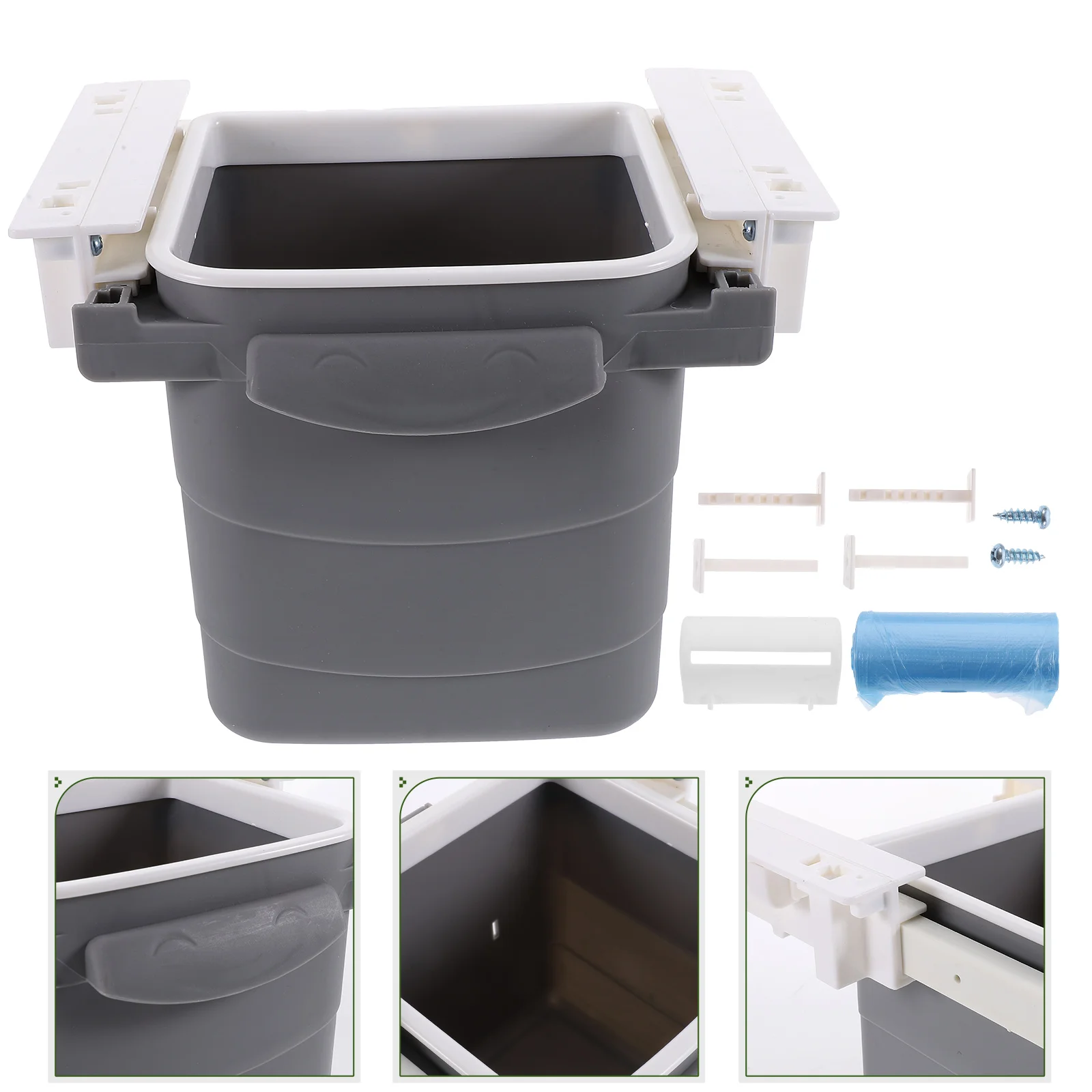 

Trash Can Storage Bin Desk Drawer Desktop Multi-function Table Abs Household Telescopic Convenient