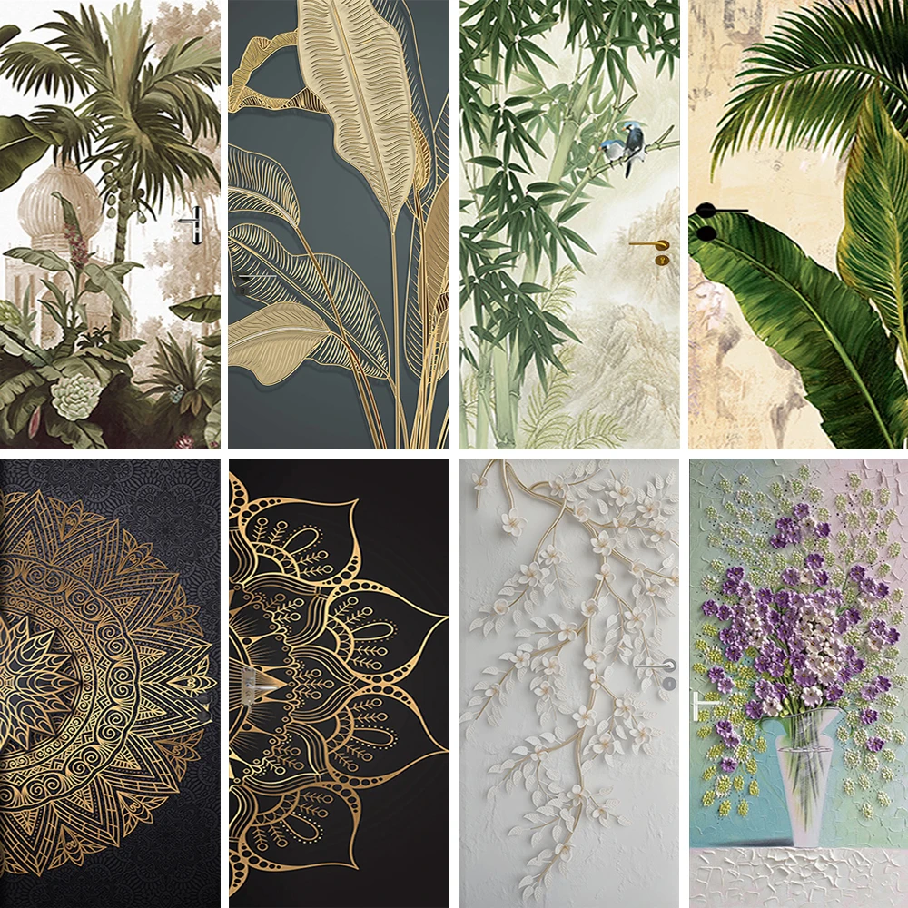 Palm plants 3D door wallpaper stickers vinyl mandala relief flower door mural covers living room home decor
Palm plants 3D door wallpaper stickers vinyl mandala relief flower door mural covers living room home decor
