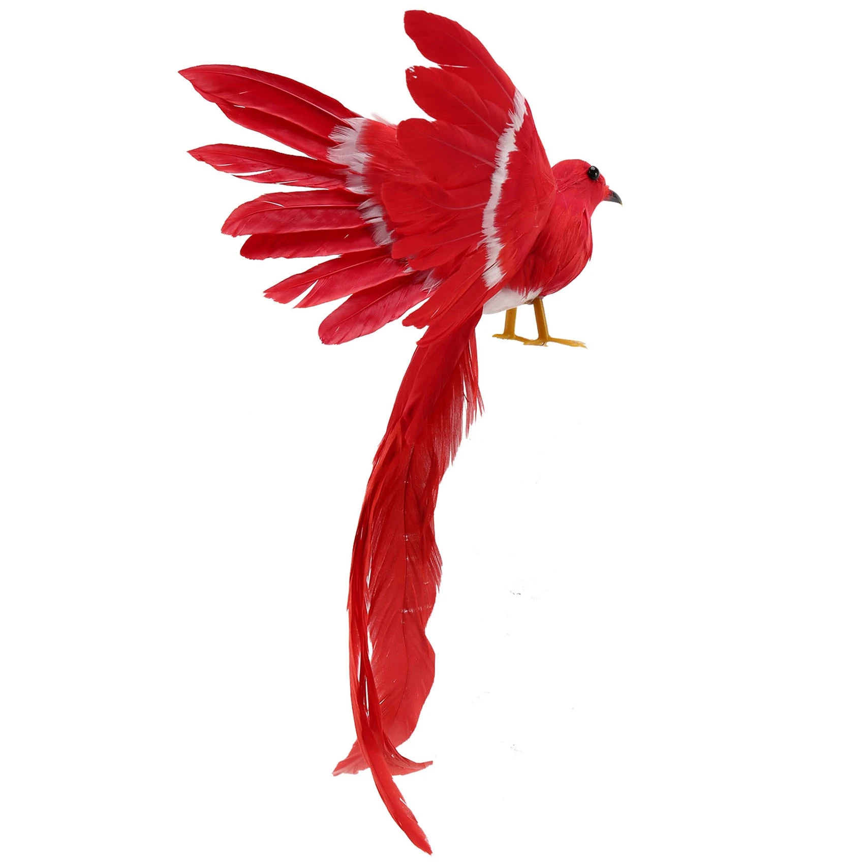 Artificial Bird Feathers Plastic Figurine Landscape Ornament Garden Decor Christmas DIY Halloween - #3(Red tail), 28 * 5 * 3cm
Artificial Bird Feathers Plastic Figurine Landscape Ornament Garden Decor Christmas DIY Halloween - #3(Red tail), 28 * 5 * 3cm