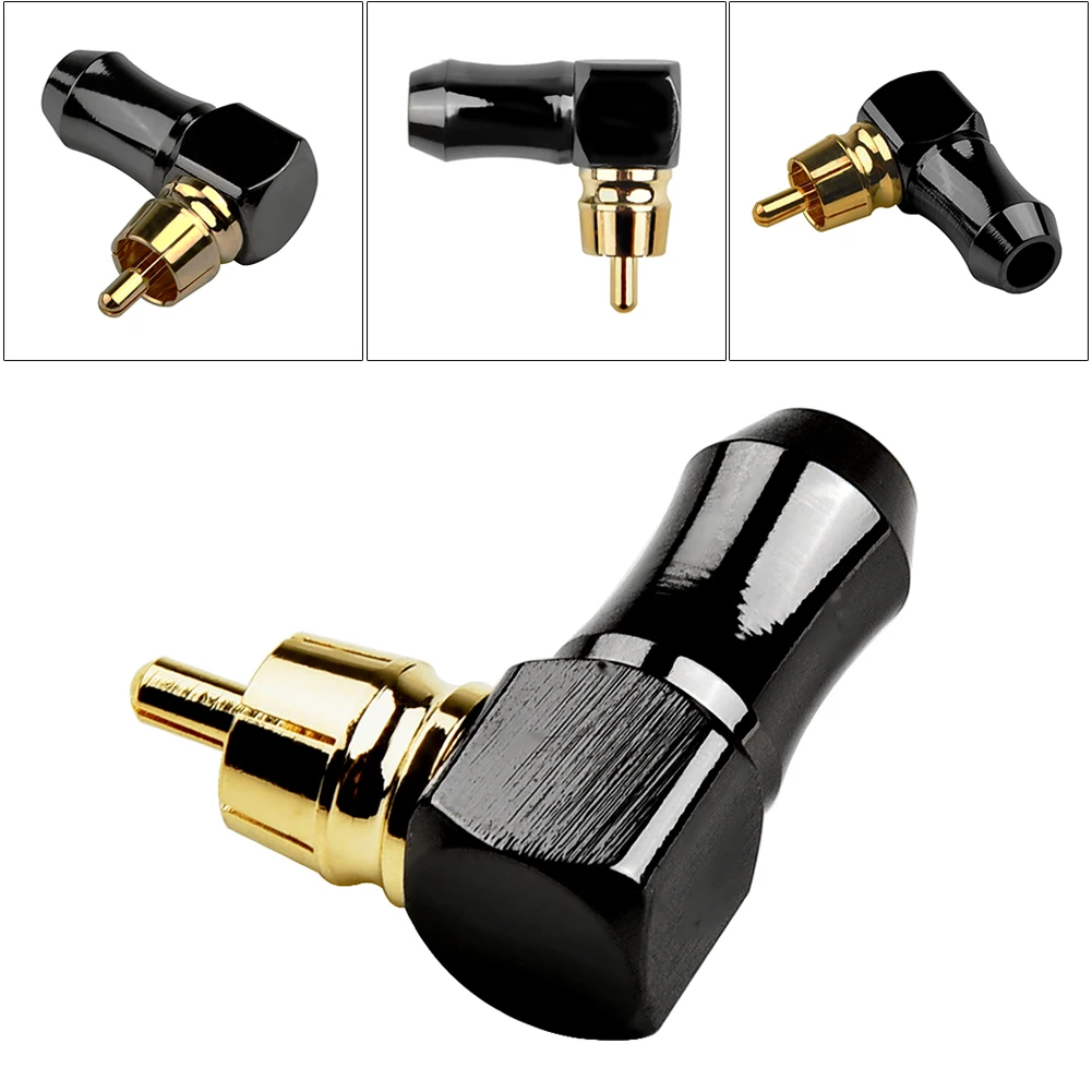 RCA Right Angle Male Plug Copper Audio Connector Soldering Adapte RCA Female To Male Connector To Female M/F Right Angle Plug
RCA Right Angle Male Plug Copper Audio Connector Soldering Adapte RCA Female To Male Connector To Female M/F Right Angle Plug