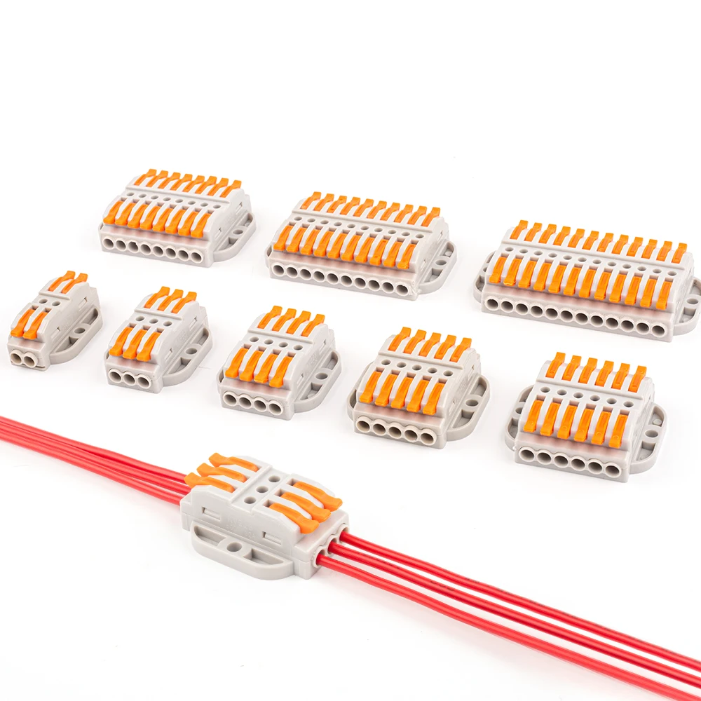 25pcs Universal Cable Connectors with Lever Quick Terminal Wiring Lamp Connector Copper Conduct Plug-in Electrical Wire Terminal
25pcs Universal Cable Connectors with Lever Quick Terminal Wiring Lamp Connector Copper Conduct Plug-in Electrical Wire Terminal