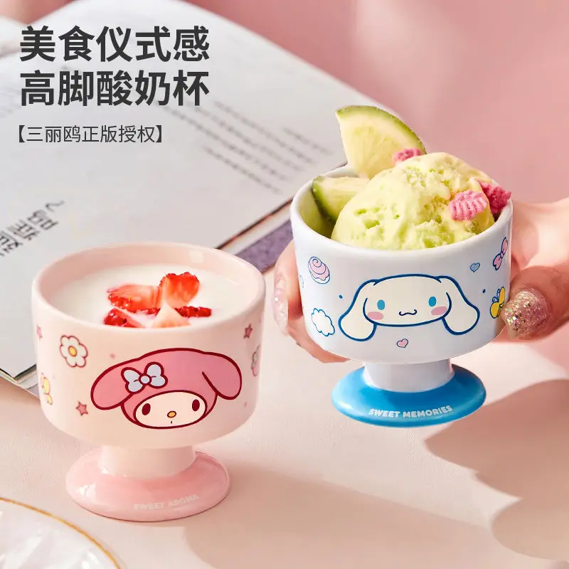 Sanrio Hello Kitty Stuff Kuromi Yogurt Cup Ceramic Mug Household Goblet Dessert Pudding Ice Cream Cup for Kitchen Decoration
Sanrio Hello Kitty Stuff Kuromi Yogurt Cup Ceramic Mug Household Goblet Dessert Pudding Ice Cream Cup for Kitchen Decoration
