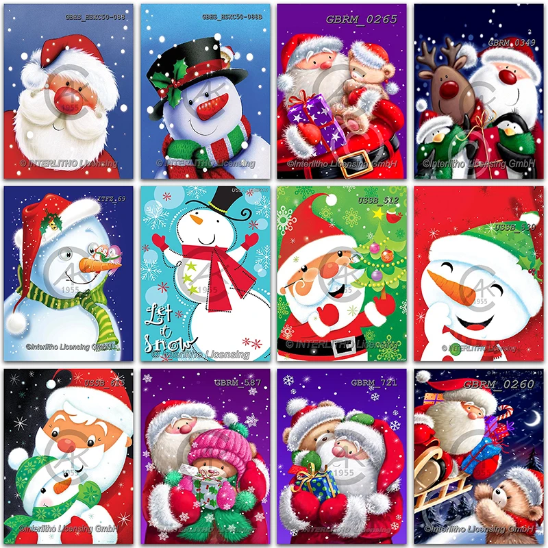 

5D DIY Diamond Painting Christmas Santa Claus Home decoration Gift Art Snowman Full Square&Round mosaic embroidery Cross stitch