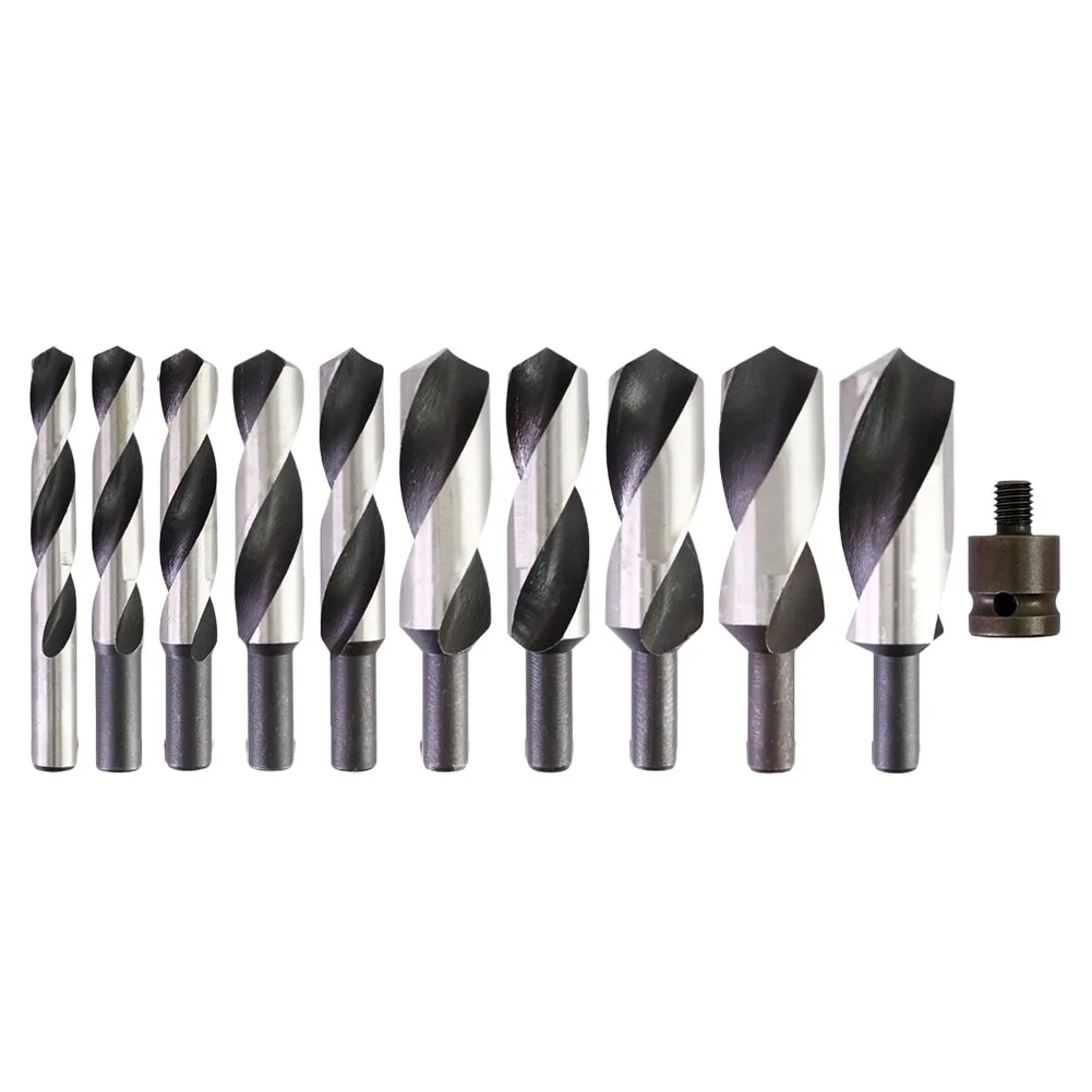 14mm Reduced Shank Carbon Steel Twist Drill Bit With 1/2'' Inch Adapter 14-35mm Core Drill Bit Hole Cutter For Wood Drilling
14mm Reduced Shank Carbon Steel Twist Drill Bit With 1/2'' Inch Adapter 14-35mm Core Drill Bit Hole Cutter For Wood Drilling