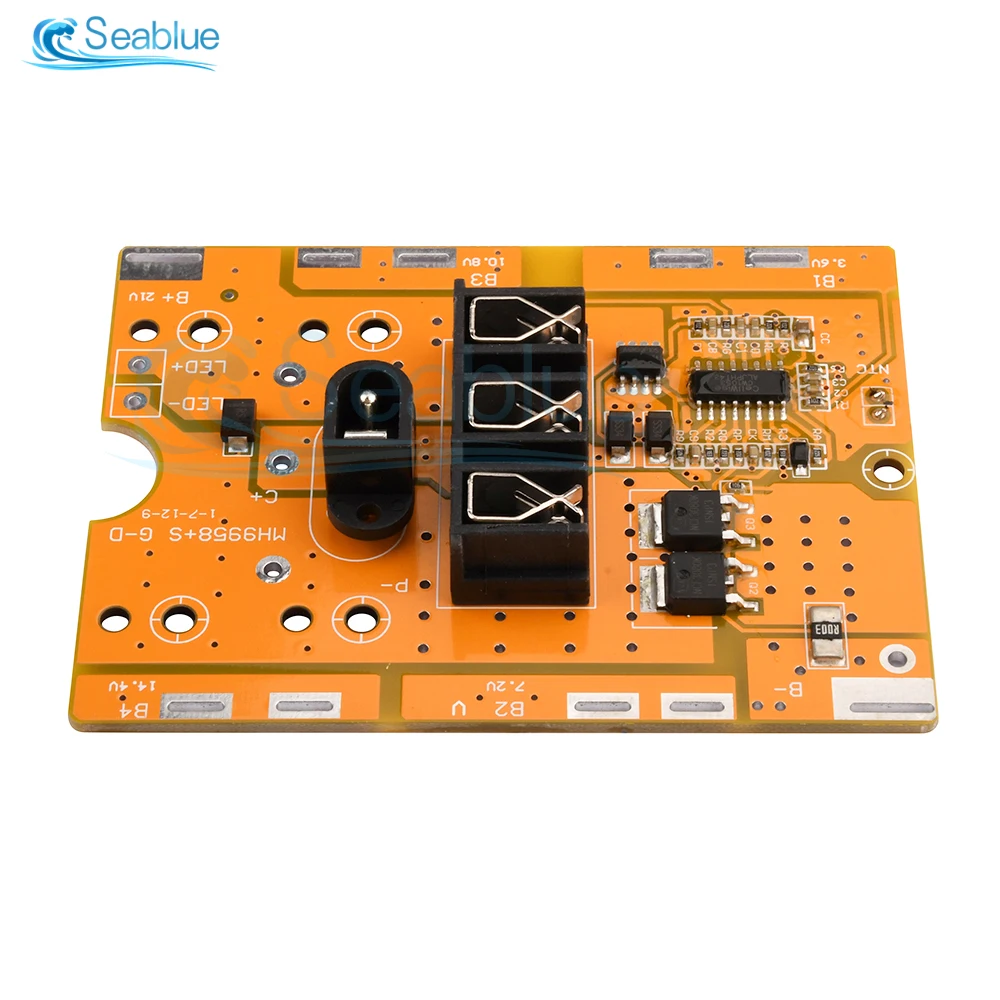 

5S 21V 18650 Li-ion Battery Charge Board Over Temperature Protection DC Plug BMS PCM Charge Protection Module For Electric Tools