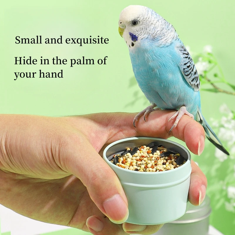Bird Training Feed Box Interactive Props Tinplate Round Food Jar Accessories Parrot Trainer Glying Feeder Outdoor Supplies
Bird Training Feed Box Interactive Props Tinplate Round Food Jar Accessories Parrot Trainer Glying Feeder Outdoor Supplies