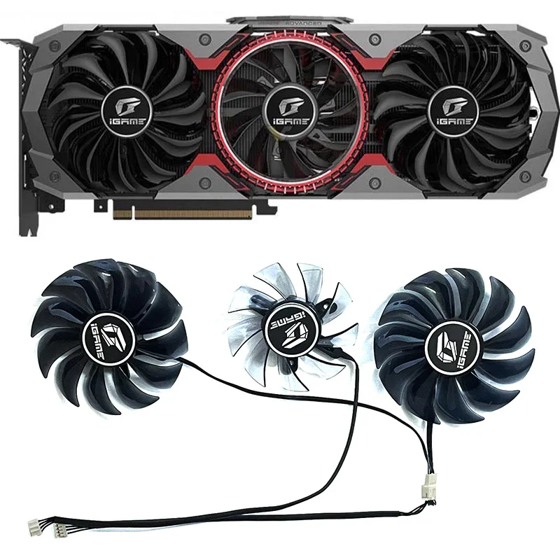 New 90MM 76MM 4PIN PVA080E12R RTX 2080 TI GPU Fan for Colorful RTX 2060 2070 2080 2080Ti 1660ti 1660 AD Graphics Card Cooling
New 90MM 76MM 4PIN PVA080E12R RTX 2080 TI GPU Fan for Colorful RTX 2060 2070 2080 2080Ti 1660ti 1660 AD Graphics Card Cooling