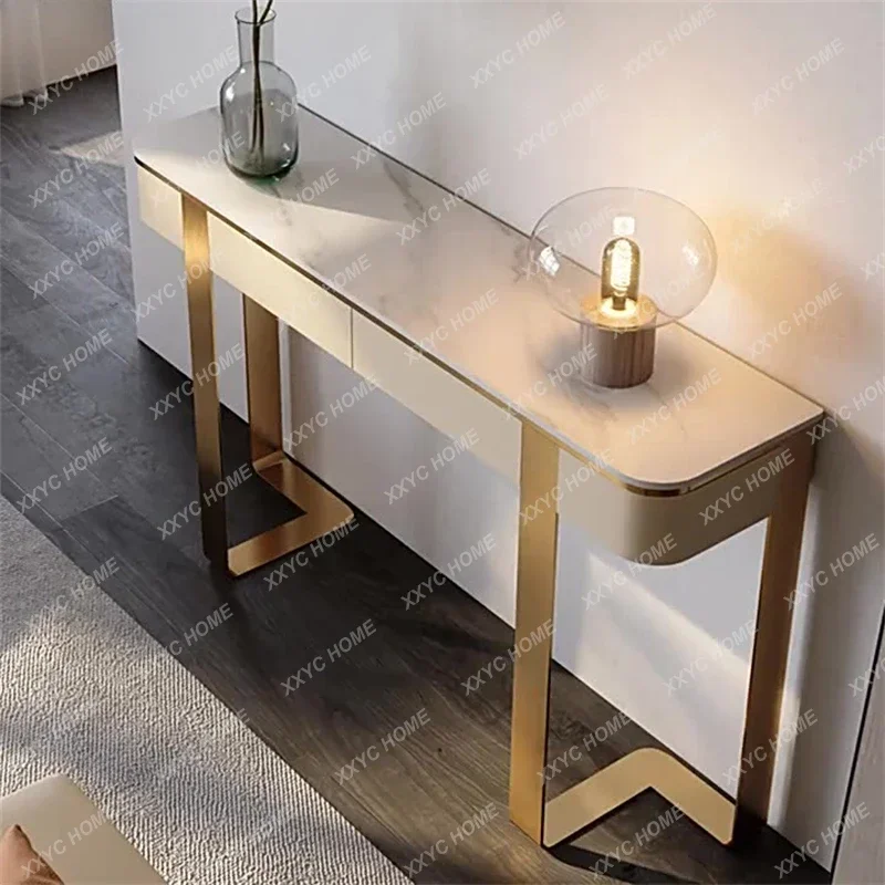 

Минималистичный консольный стол из нержавеющей стали, роскошный металлический Современный итальянский дизайн для гостиной, золотые консоли для прихожей, столы ولة نسنسول ول