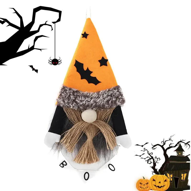 Украшения на Хэллоуин гном осенние украшения Шведский томте со шляпа летучая мышь Скандинавская ниссе безликая кукла Гном