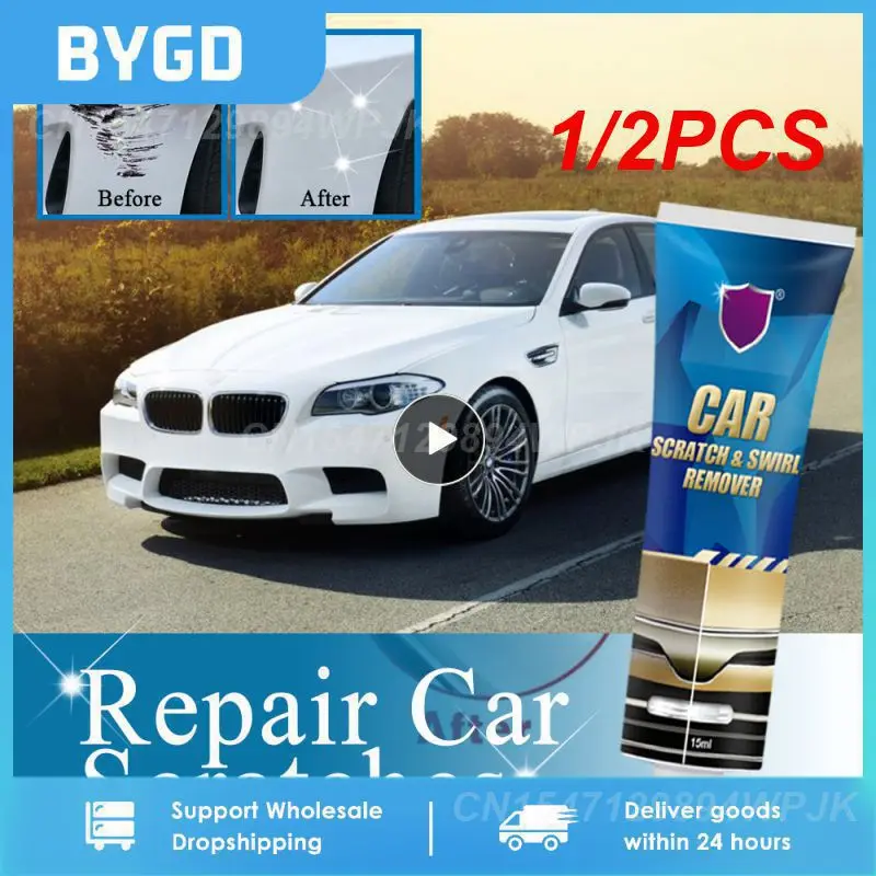 

1/2PCS Durable Car Scratches Repair 15ml Portable Universal Car Scratch Remover Anti Scratch Car Scratch And Swirl Remover