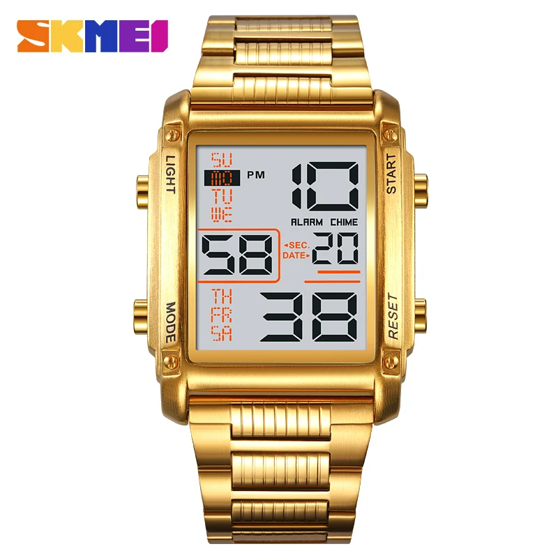 

SKMEI Electronic Men Wristwatches Fashion Retro Sport Male Digital Watches Mens Waterproof Chrono Clock Male reloj hombre