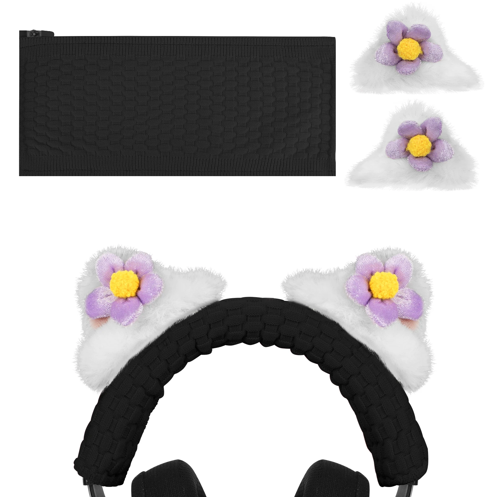 Geekria NOVA Knit Fabric Headband Cover+Cat Ears Attachment Compatible with Razer, SteelSeries, HyperX, Sennheiser, ASTRO, Sony
Geekria NOVA Knit Fabric Headband Cover+Cat Ears Attachment Compatible with Razer, SteelSeries, HyperX, Sennheiser, ASTRO, Sony
