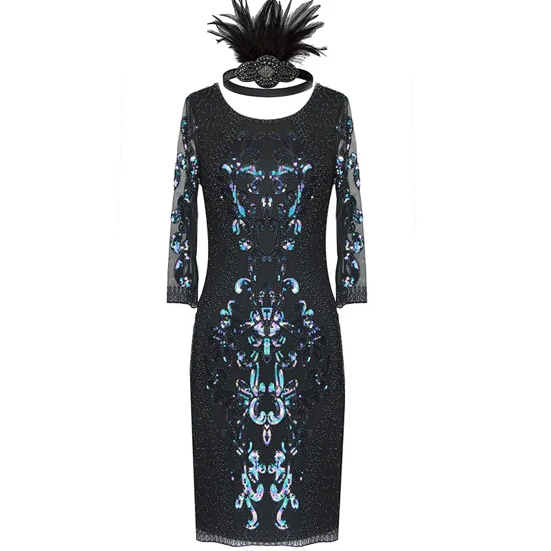 Новинка, женское винтажное Декорированное платье 1920-х с бахромой в стиле ретро, женский костюм в стиле 50-х с зеленым ростом и хлопушкой, черные блестки, Гэтсби, нарядное платье
Новинка, женское винтажное Декорированное платье 1920-х с бахромой в стиле ретро, женский костюм в стиле 50-х с зеленым ростом и хлопушкой, черные блестки, Гэтсби, нарядное платье