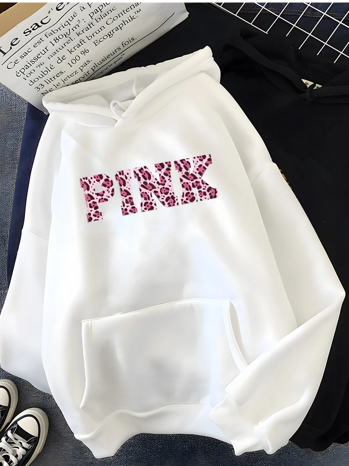 New Hirsionsan Gothic Letter Print Hoodie for Women Soft Casual Loose Sportwear Female Sweatshirt Warm Fleece Ladies Clothes New Hirsionsan Gothic Letter Print Hoodie for Women Soft Casual Loose Sportwear Female Sweatshirt Warm Fleece Ladies Clothes