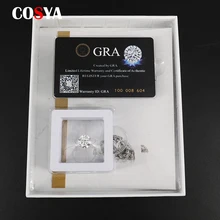 

COSYA Pacakge 0.1-5ct Super White D Color FL Moissanite Loose Stone Pass Diamond Tester for Diy Jewelry Making Ring Earrings