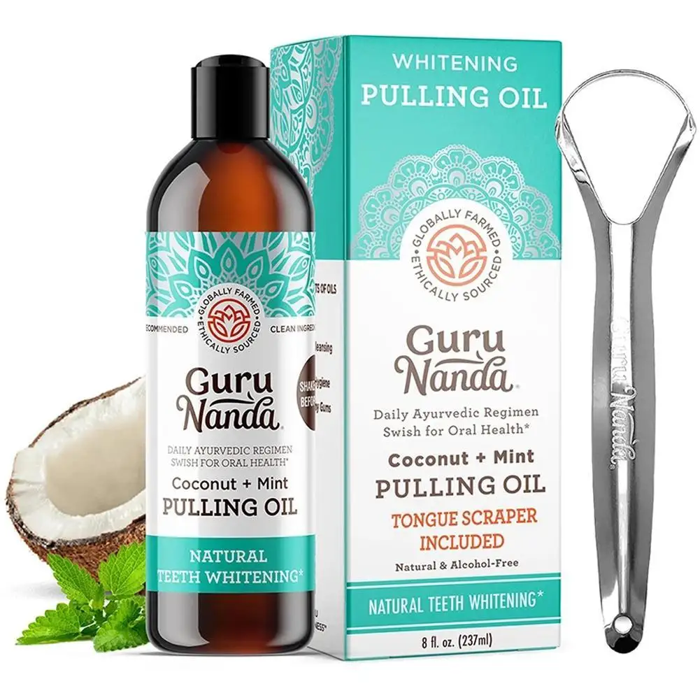 Mouth Health Care Coconut Mint Pulling Oil Mouthwash Alcohol-free Teeth Whitening Fresh Oral Breath Tongue Scraper Set
Mouth Health Care Coconut Mint Pulling Oil Mouthwash Alcohol-free Teeth Whitening Fresh Oral Breath Tongue Scraper Set