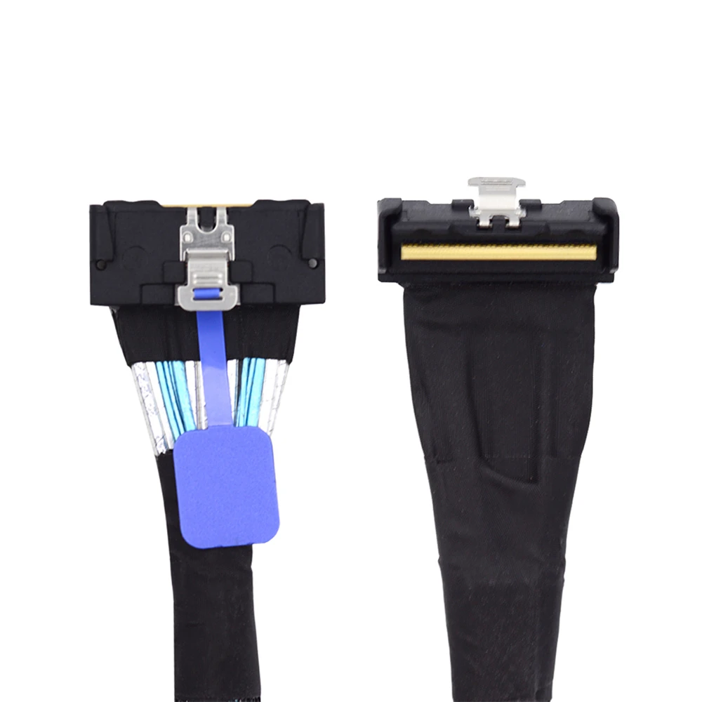 Cablecc PCI-E 5,0 Mini Cool Edge IO MCIO PCI-E Slimline SAS 8i 74Pin штекер-MCIO 74Pin штекер угловой Удлинительный кабель 35 см
Cablecc PCI-E 5,0 Mini Cool Edge IO MCIO PCI-E Slimline SAS 8i 74Pin штекер-MCIO 74Pin штекер угловой Удлинительный кабель 35 см