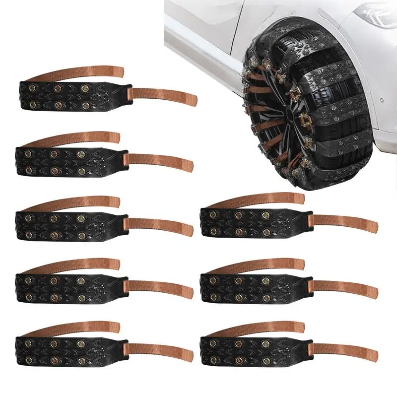 

Tire Cables For Snow Anti-Slip Tire Grabber Straps For Ice Recovery Strap Survival Tools Universal Car Snow Chains Tire Traction