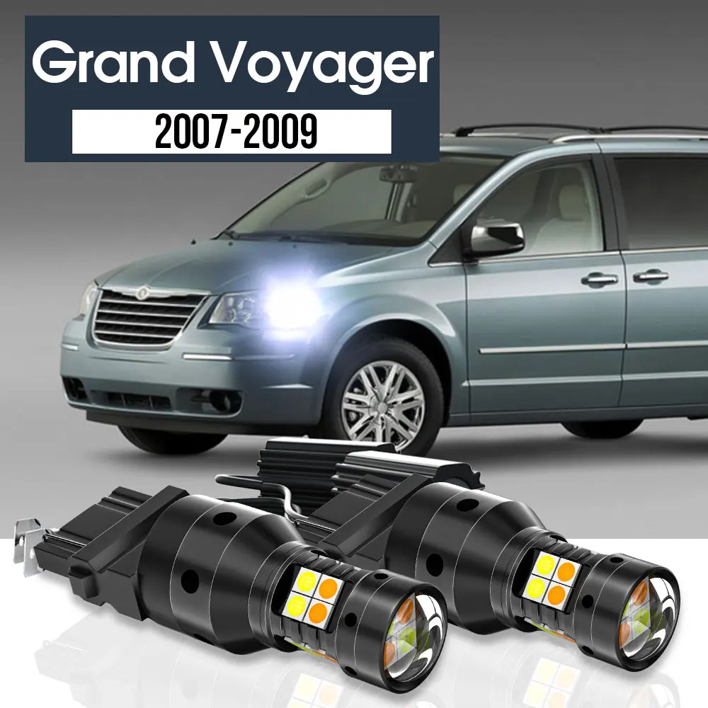 2pcs LED Dual Mode Turn Signal+Daytime Running Light Blub DRL Canbus Accessories For Chrysler Grand Voyager 2007 2008 2009
2pcs LED Dual Mode Turn Signal+Daytime Running Light Blub DRL Canbus Accessories For Chrysler Grand Voyager 2007 2008 2009