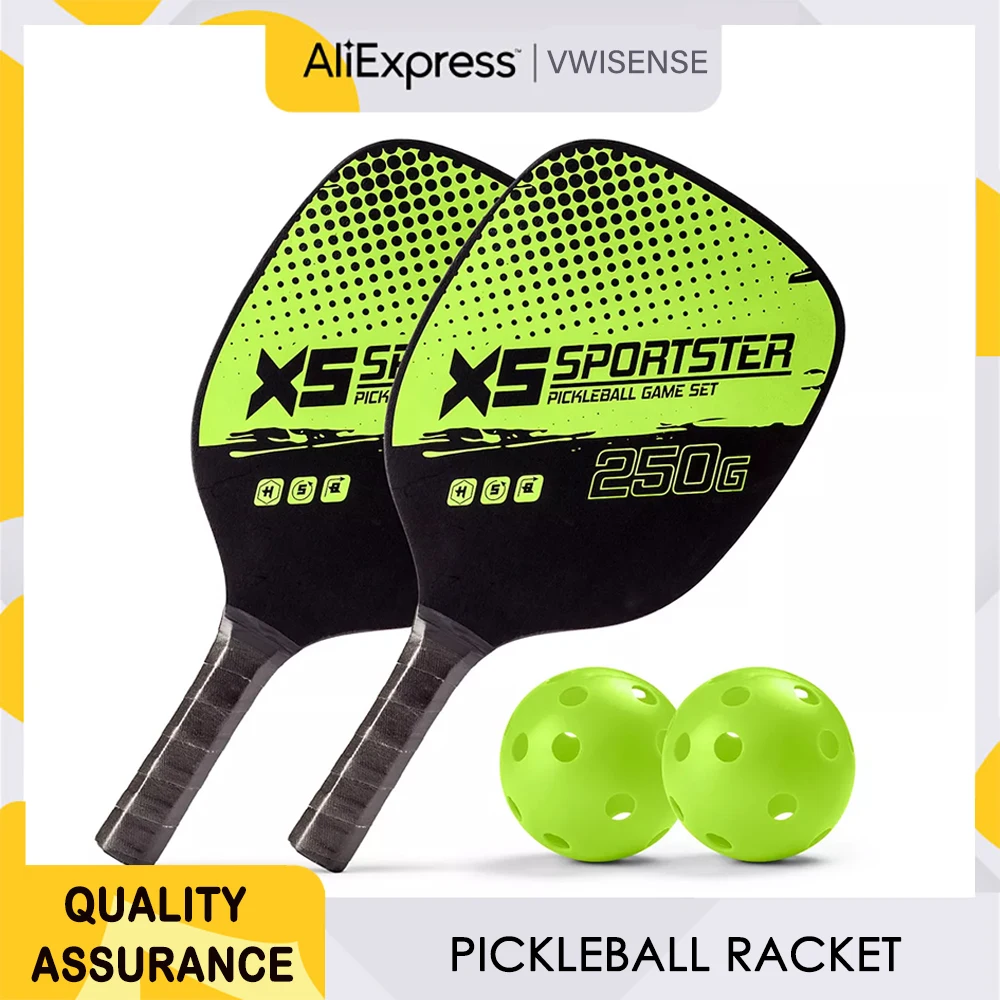 Pickleball Paddles Set Training Set with 4 Pickle Balls, 1 Carry Bag Portable Pickleball Rackets for Indoor Outdoor Exercise
Pickleball Paddles Set Training Set with 4 Pickle Balls, 1 Carry Bag Portable Pickleball Rackets for Indoor Outdoor Exercise