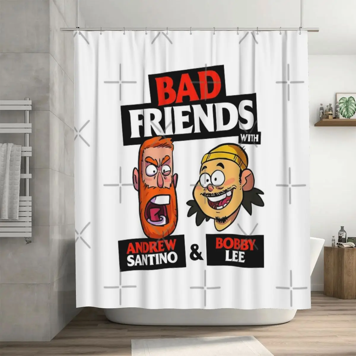 Tigerbelly Merch, занавеска для душа с тигровым животом для плохих друзей, 72x72 дюйма, с крючками, «сделай сам», узор, защита конфиденциальности
Tigerbelly Merch, занавеска для душа с тигровым животом для плохих друзей, 72x72 дюйма, с крючками, «сделай сам», узор, защита конфиденциальности