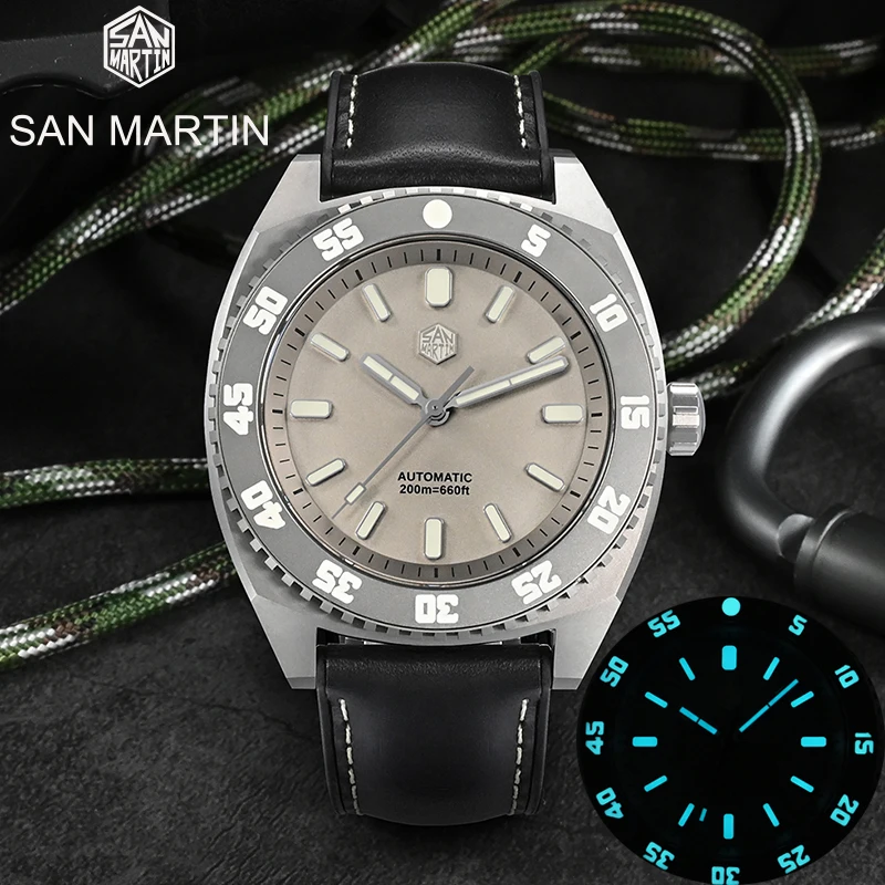 San Martin 43mm Grade 5 Titanium Luxury Men Diver Watch Sapphire Sports Seagull ST2100 Automatic Mechanical Watch 20Bar Luminous
San Martin 43mm Grade 5 Titanium Luxury Men Diver Watch Sapphire Sports Seagull ST2100 Automatic Mechanical Watch 20Bar Luminous