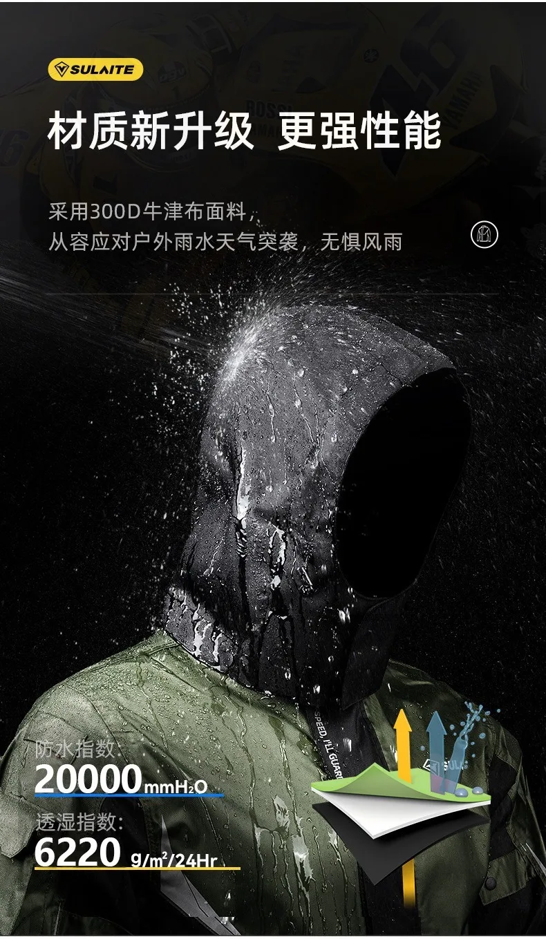 New Motorcycle Raincoat Waterproof Jacket Men Women Rain Cover Rider Raincoat for Motorcyclist Hiking Camping Fishing Clothing 51 S486a36f7faf243a6b9bada68c50130d1S