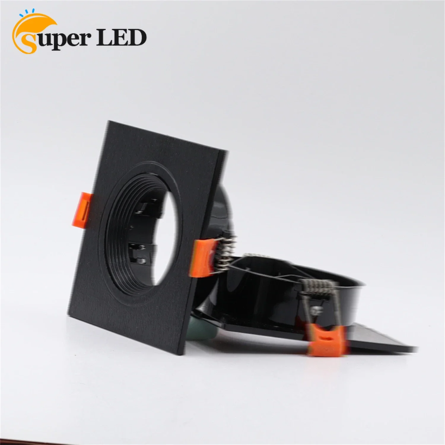 

Lighting Accessories Downlight Recessed Spotlight Plastic Square Light Frame Fixture Holder Adjustable Cutout 75mm LED GU10 MR16