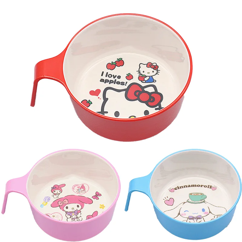 Kawaii Sanrio Hello Kitty Bowl with Handle Kuromi Cinnamoroll My Melody Cartoon Soup Bowl Animes Tableware Noodle Bowl Anti Drop
Kawaii Sanrio Hello Kitty Bowl with Handle Kuromi Cinnamoroll My Melody Cartoon Soup Bowl Animes Tableware Noodle Bowl Anti Drop